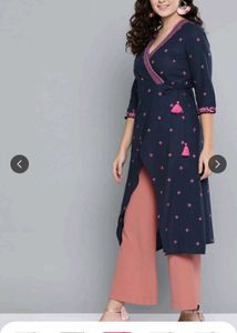 Navy Blue And Maroon 2 Set Of Kurtas