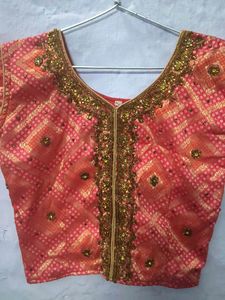 Embellished Pink Ethnic Blouse