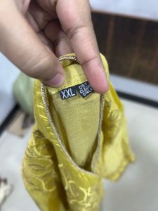 Elegant Yellow Embroidered Kurta