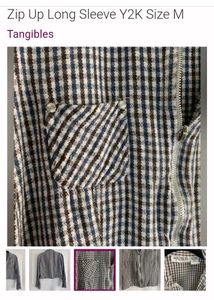 Smart fitted  zipup top/shirt