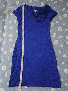 Vibrant Blue Short Sleeve Dress