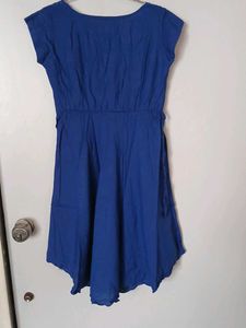 Royal Blue Embroidered Dress