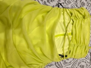 Forever 21 Lime Green Bodycon Mini Dress
