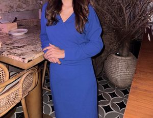 Blue  Midi Dress Zara