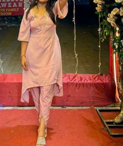 Elegant Pink Kurta Set with Pants