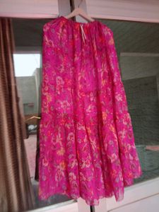 Bohemian Floral Tiered Maxi Skirt