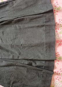Dark Grey Pleated Skirt