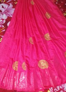 Milkish Pink Soft Saree