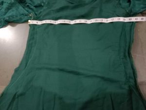Elegant Teal Bell Sleeve Kurti
