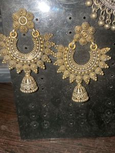 Set of 3 Traditional Indian Earrings