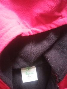 Red Hooded Jacket for 4 to 6 years kids