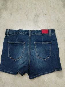 y2k style baddies Blue Denim Shorts