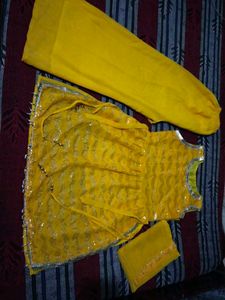 Adorable Yellow Ethnic Dress