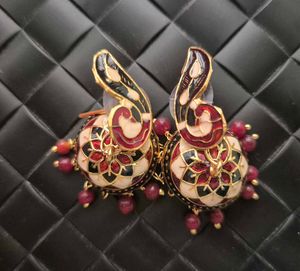 Meenakari Customized Traditional Jhumka-Unused