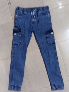 Stylish Blue Denim Cargo Pants 17 years to 20