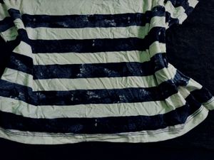 Striped Tee( can be worn as one off shoulder too)