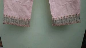 Pink Embroidered Kurta Set with Dupatta
