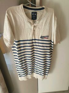 Teamspirit Striped Knit T-Shirt