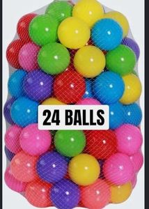 Bag of 24 Colorful Play Balls