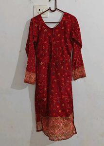 Elegant Red Kurta Palazzo set.