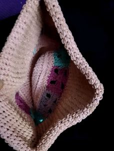 Handmade Crochet Beanie Hat PINK