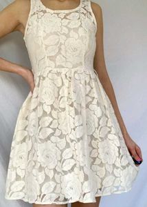 Floral Lace Mini Dress