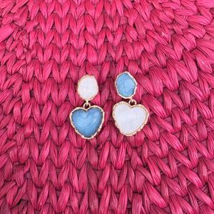 Heart Stone Earrings