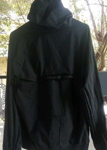 Vintage Nike Black Hooded Windbreaker Jacket