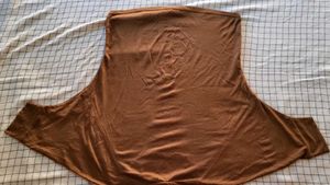 Brown Embellished Round Neck Top