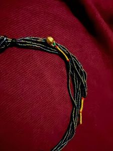 Elegant Black Beaded Necklace