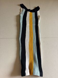 Striped Sleeveless Mini Dress
