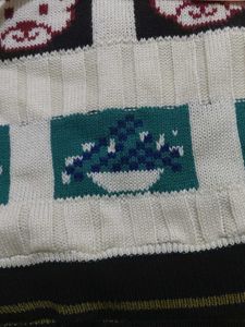 Vintage Sweater Vest with Cute Graphics