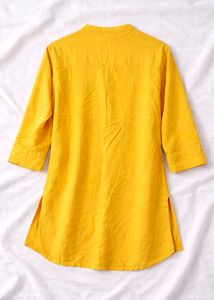 new Yellow Cotton Kurta