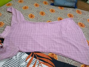 Chic Pink shirt style frock