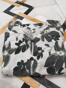 Chic Floral Print Kurta
