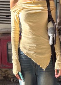Asymmetrical Lettuce Hem Top