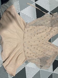 Pink Embellished Peplum Top