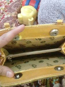 Vintage Gold Glitter Evening Bag
