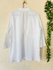 Elegant White Chikankari Kurta
