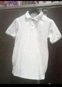 Men's White Polo T-Shirt