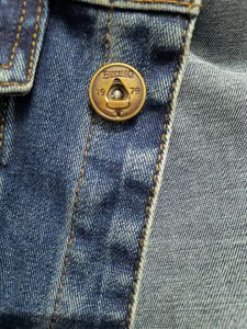 Men Blue Denim Jacket L size