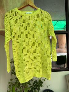 Lime Green Knit Sweater