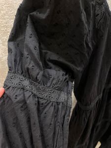 off shoulder black dress