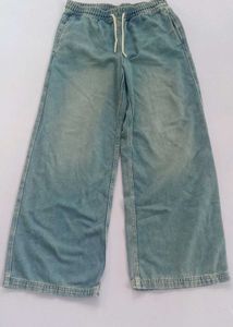 H&amp;M divided Light Wash Wide Leg Jeans