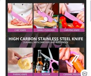 Pink Kawaii Knife Set