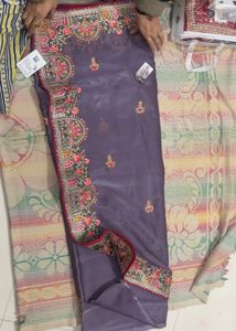 lavender saree