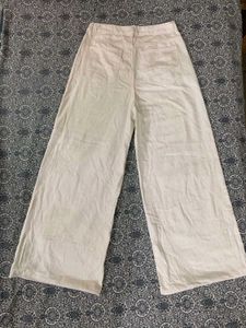 White wide leg jeans