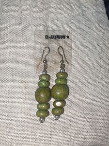 Boho Beaded Drop Earrings