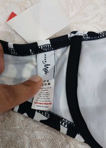 brand new Zebra Print Bikini Top..34C