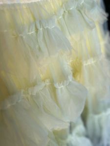 Chic Yellow Ruffled Party Dress